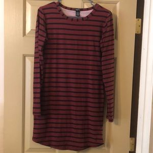 Long sleeve mini dress